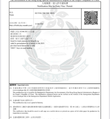 Dịch vụ xin e-visa Hongkong – Cập nhật bảng giá visa Hồng Kông