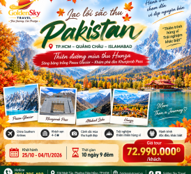 GSTRAVEL LẠC LỐI SẮC THU PAKISTAN – 10 NGÀY 9 ĐÊM
