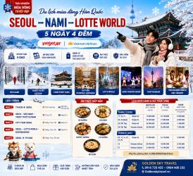 GSTRAVEL SEOUL - NAMI - TRƯỢT TUYẾT MÙA ĐÔNG 5N4D THÁNG 12-1.2027 VJ.VNA