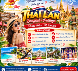 GSTRAVEL BANGKOK - PATTYA 5N4D FD BAY CHIỀU MÙNG 1 TẾT 2027