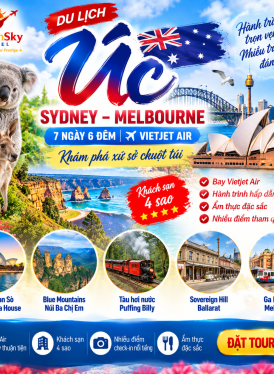 GSTRAVEL  SYDNEY - MELBOURNE 7N6Đ VJ Tháng 9-10-11-12/2026