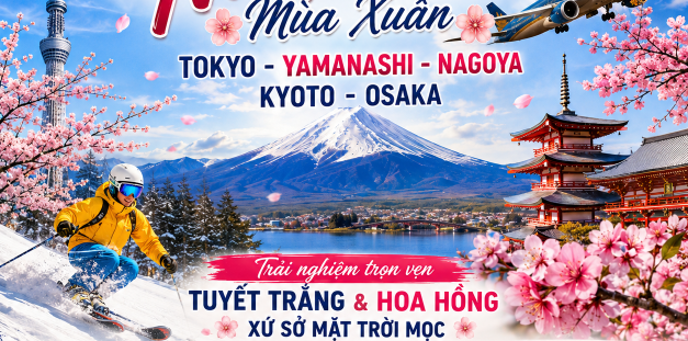 GSTRAVEL Tokyo – Fuji – Nagoya – Kyoto – Osaka 22 Tết THÁNG 3, 4 VN 6N5D 