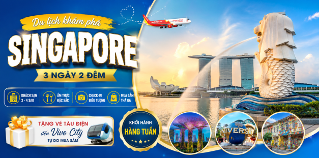 GSTRAVEL  Singapore Mono 3n2d VJ tháng 1-2-3-4-5-6-7-8-9-10-11-12 . 2026