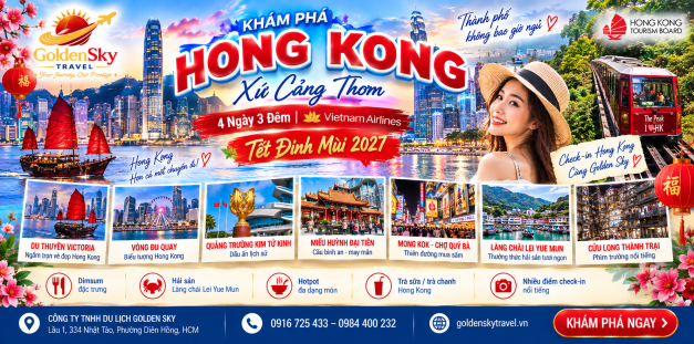 GSTRAVEL HONGKONG FREEDAY 29 TẾT, MÙNG 1, MÙNG 2 VNA